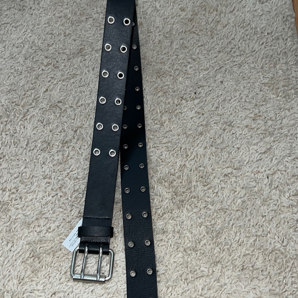 Garage Black Double Grommet Belt